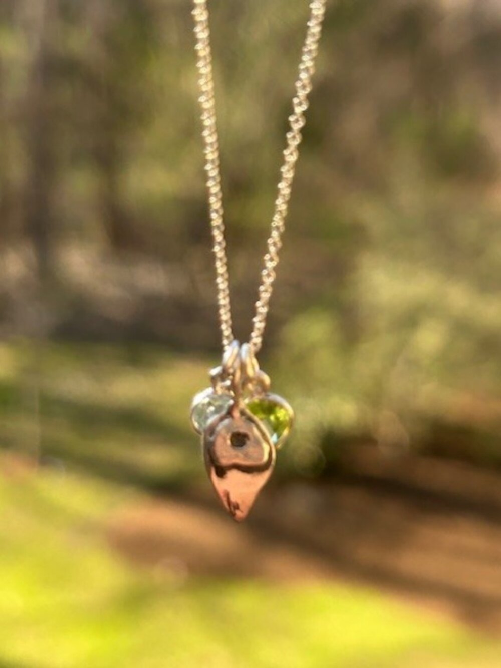 b.u. Be You “Healing Power” Silver Charm NECKLACE